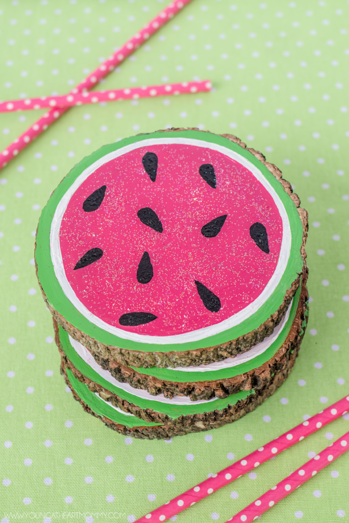 How-To-Make-Painted-Wooden-Watermelon-Coasters