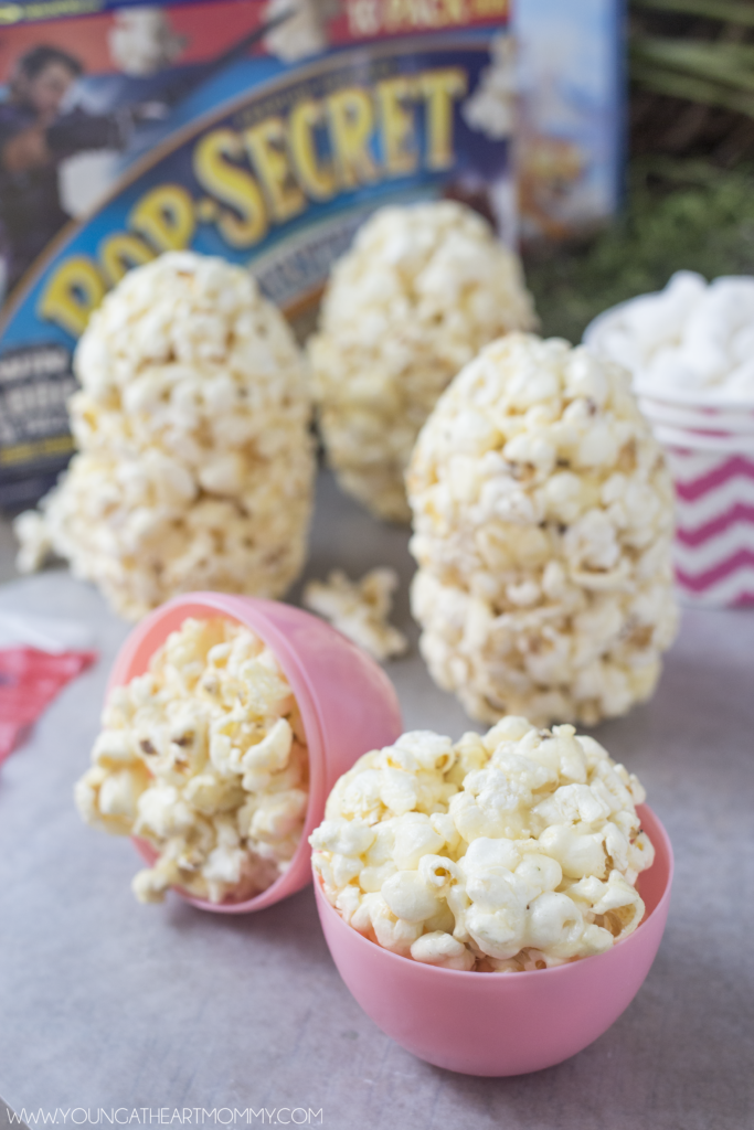 Easy Way To Make Marshmallow Popcorn Egg Treats