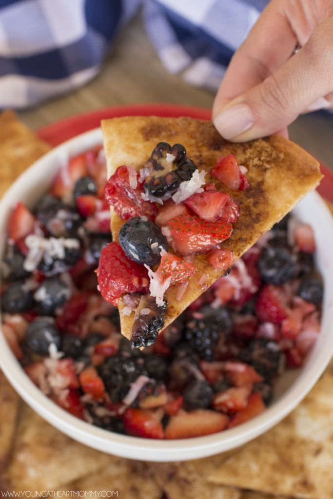 Very Berry Salsa With Shredded Coconut