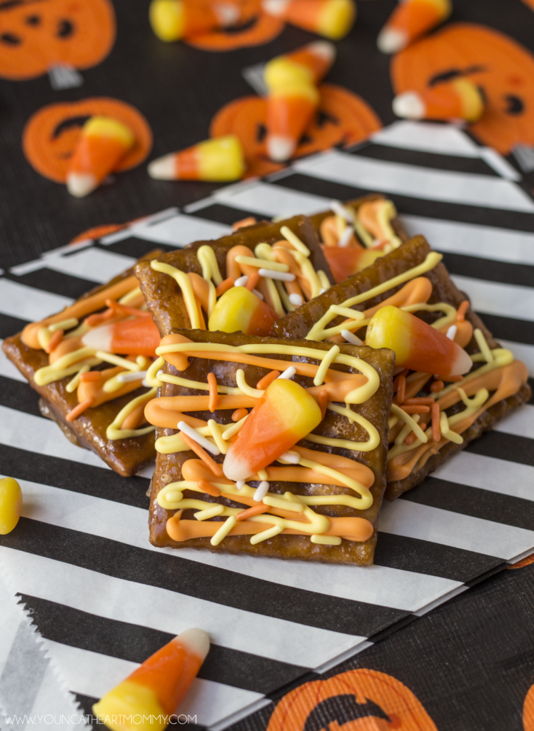 Candy Corn Toffee For Halloween