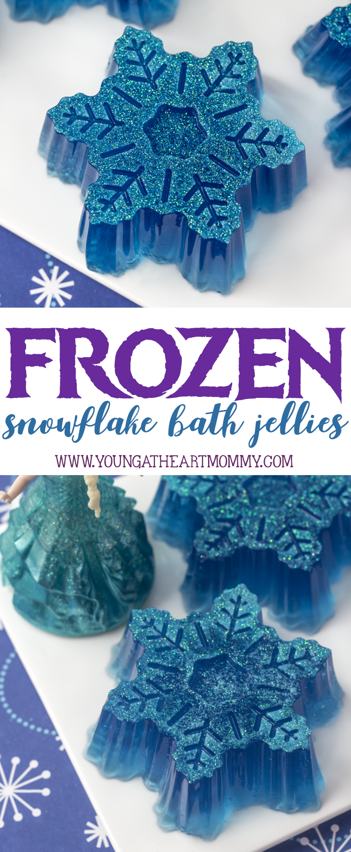  Disney Inspired Frozen Snowflake Bath Jellies