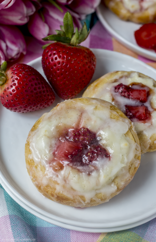 Strawberry Cream Cheese Danish - Young At Heart Mommy