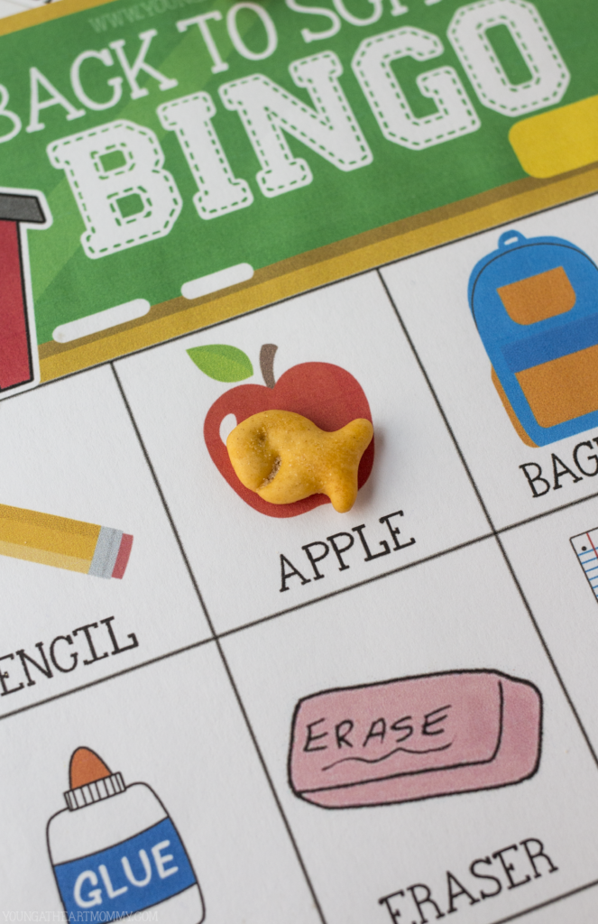 Free Printable Back To School BINGO Cards