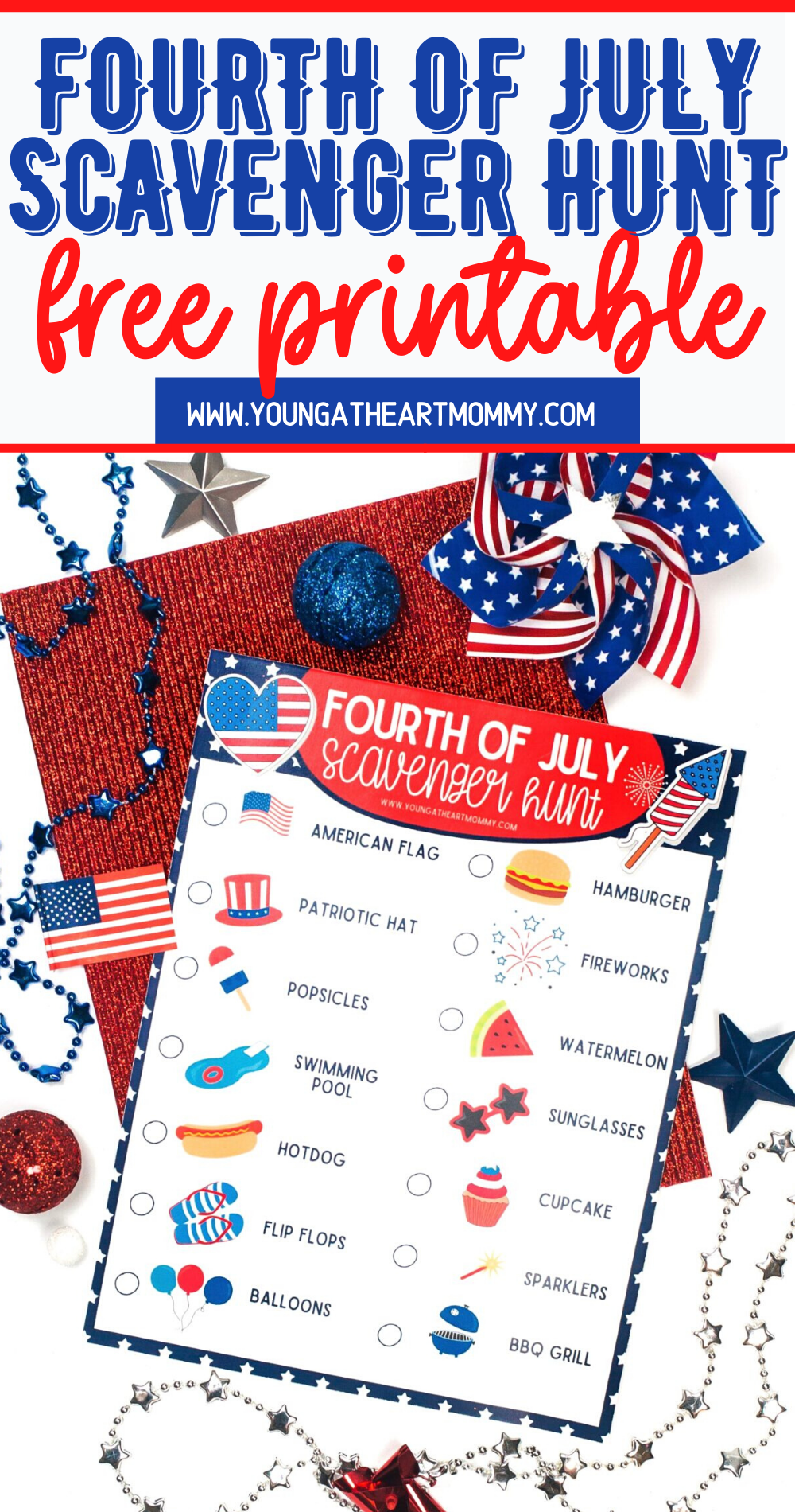 FREE Fourth of July Scavenger Hunt Printable